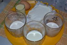 Pannkakakaka med kondenserad mjölk från Palycha